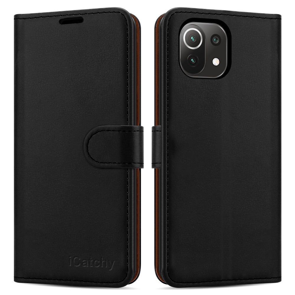 For Xiaomi 11 Lite 5G Case Leather Wallet Book Flip Folio Stand View Cover Pouch for Xiaomi 11 Lite 5G image 0