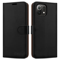 For Xiaomi 11 Lite 5G Case Leather Wallet Book Flip Folio Stand View Cover Pouch for Xiaomi 11 Lite 5G image 0