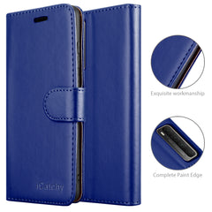 For Huawei P Smart 2021 Case Leather Wallet Book Flip Folio Stand View Cover Compatible with Huawei P Smart 2021 Phone Cover image 2