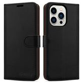 iCatchy for iPhone 14 Pro (6.1) Case Leather Wallet Book Stand view Magnetic Protect Flip Cover Compatible with for iPhone 14 Pro image 0