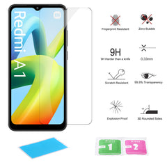 iCatchy Screen Protector Compatible with Xiaomi Redmi A1 Phone High Transparency Tempered Glass Protection Film - 2 Pack image 0