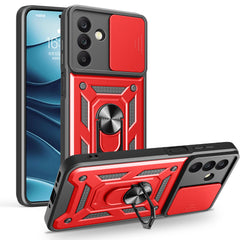 iCatchy Case for Samsung Galaxy A17 / A26 With 2 Screen Protector Sliding Camera Cover Shockproof Heavy-duty Military Rugged Ring Holder Kickstand