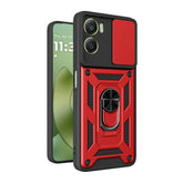 iCatchy Case for Motorola G06 / G06 Power With 2 Screen Protector Sliding Camera Cover Shockproof Heavy-duty Military Rugged Ring Holder Kickstand for Moto G06/G06 Power Phone