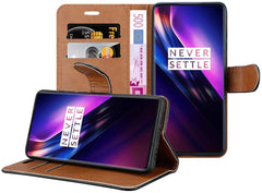 iCatchy For OnePlus 8 Case Leather Wallet Book Flip Folio Stand View Cover Pouch Compatible with OnePlus 8 image 1