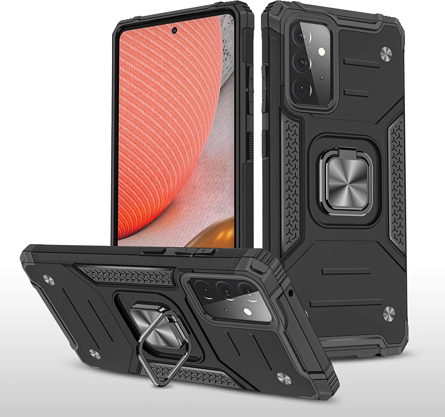For Samsung Galaxy A13 4G Case Rugged Military Grade Heavy Duty Armor Shockproof Anti-Drop Case with Ring Holder for Samsung Galaxy A13 4G image 0