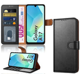 iCatchy for Samsung A17 5G Case with 4 Card Slots Leather Wallet Flip Book Magnetic Closure Kickstand Shockproof Protective Phone Cover compatible with Galaxy A17