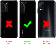 iCatchy For Huawei P40 Pro Case, Heavy Duty Hard Tough Dual Layer Hybrid Shockproof Cover compatible For Huawei P40 Pro Phone Case (Black) image 1