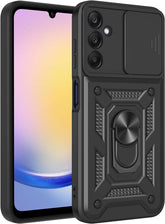 iCatchy Case for Samsung Galaxy A25 Phone Camera Cover Shockproof Heavy-duty Military Rugged Ring Holder Kickstand for Samsung A25 5G image 0
