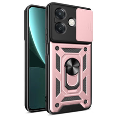 iCatchy for Oppo A60 5G Case, Slide Camera Full Body Protective Shockproof Silicone Tough Hard Armour Military Protective Cover compatible For Oppo A60 5G Case