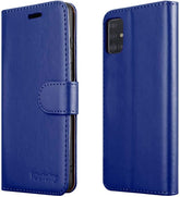 iCatchy For Samsung Galaxy A51 Case Leather Wallet Book Flip Folio Stand View Cover Pouch Compatible with Samsung Galaxy A51 Phone case image 0