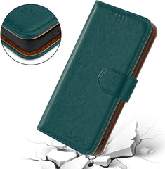 For Samsung Galaxy S21+ 5G Case Leather Wallet Flip Stand View Cover with Card Slots Compatible with Galaxy S21+ 5G (6.7'') Phone Cover image 4