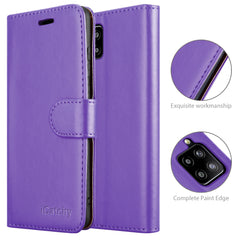 For Samsung Galaxy A42 5G Case Leather Wallet Book Flip Folio Stand View Cover Compatible with Samsung Galaxy A42 5G (6.6'') Phone Case image 2