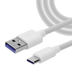 iCatchy For Samsung Galaxy A16 5G / 4G USB Type C Cable, White – Reversible Connectors, Male to Micro Type C USB Cord, 5A Supercharge, Fast Charging Cable Lead Data Transfer Charger Power Cord Lead