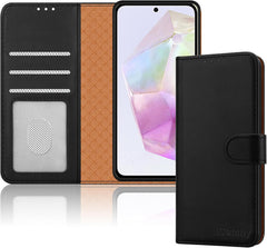 iCatchy for Samsung Galaxy A36 Case, Leather Wallet Book Flip Folio Kickstand Magnetic Protect RFID Blocking Cover compatible for Samsung A36 5G Phone image 0