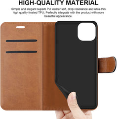 iCatchy for iPhone 14 (6.1) Case Leather Wallet Book Stand view Magnetic Protect Flip Cover Compatible with for iPhone 14 image 2