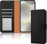 iCatchy for Samsung Galaxy S24 Plus Case Leather Wallet Book Flip Folio Stand View Magnetic Protect RFID Blocking Cover compatible With Samsung S24 Plus Phone Cover image 0