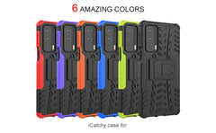 Icatchy for Motorola Edge 20 Pro Case Heavy Duty Hard Tough Dual Layer Hybrid Shockproof kickstand Cover image 2