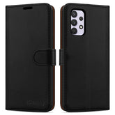 iCatchy for Samsung Galaxy A33 5G Case Leather Wallet Book Flip Folio Stand View Cover Kickstand Magnetic Closure Card Slots with Storage Compartment for Samsung A33 Case image 0