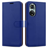 For Honor 50 Case Leather Wallet Book Flip Stand View Magnetic Closure Cover image 0