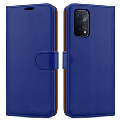 For Oppo A74 5G Case Leather Wallet Book Flip Folio Stand View Cover Pouch for Oppo A74 5G image 1