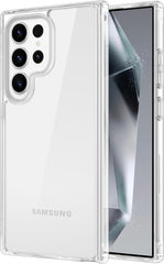 iCatchy Case for Samsung Galaxy S24 Ultra 6.8-Inch, Shockproof Bumper Anti-Scratch Hard PC Back Clear Back Cover Compatible with Samsung S24 Ultra Phone image 0