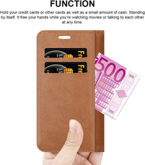 iCatchy for iPhone 14 Max Case Leather Wallet Book Stand view Magnetic Protect Flip Cover Compatible with for iPhone 14 Max image 3