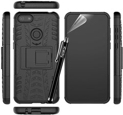 iCatchy Compatible with Motorola Moto E6 Play Case Heavy Duty Tough Rugged Shockproof Hybrid Kickstand Hard Case Cover for Moto E6 Play Phone Cover image 3
