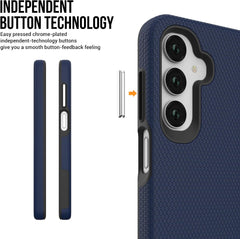 iCatchy Case for Samsung A17 A16 A26 Phone and 2X Screen Protector, Heavy Duty Rugged Military Grade Dual Layer Shockproof Matte Phone Cover