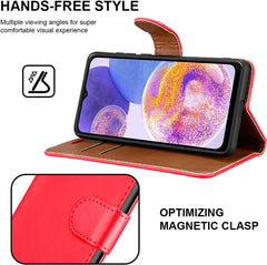 iCatchy for Samsung Galaxy M23 Case Leather Wallet Book Flip Folio Stand View Cover with Card Slots and Kickstand for Samsung Galaxy M23 Phone Cover