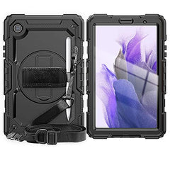 For Samsung Galaxy Tab A7 Lite Case, Heavy Duty Hybrid Shockproof Carrying Shoulder Strap Cover compatible for Samsung Galaxy Tab A7 Lite 8.7 inch Case image 0