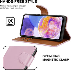 iCatchy for Samsung Galaxy M23 Case Leather Wallet Book Flip Folio Stand View Cover with Card Slots and Kickstand for Samsung Galaxy M23 Phone Cover