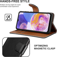 iCatchy for Samsung Galaxy M23 Case Leather Wallet Book Flip Folio Stand View Cover with Card Slots and Kickstand for Samsung Galaxy M23 Phone Cover