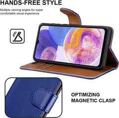 iCatchy for Samsung Galaxy M23 Case Leather Wallet Book Flip Folio Stand View Cover with Card Slots and Kickstand for Samsung Galaxy M23 Phone Cover