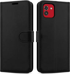 iCatchy for Samsung Galaxy A03 Case Leather Wallet Book Flip Folio Stand View Cover Magnetic Closure with Card Slots and Kickstand for Samsung Galaxy A03 Phone Cover image 0