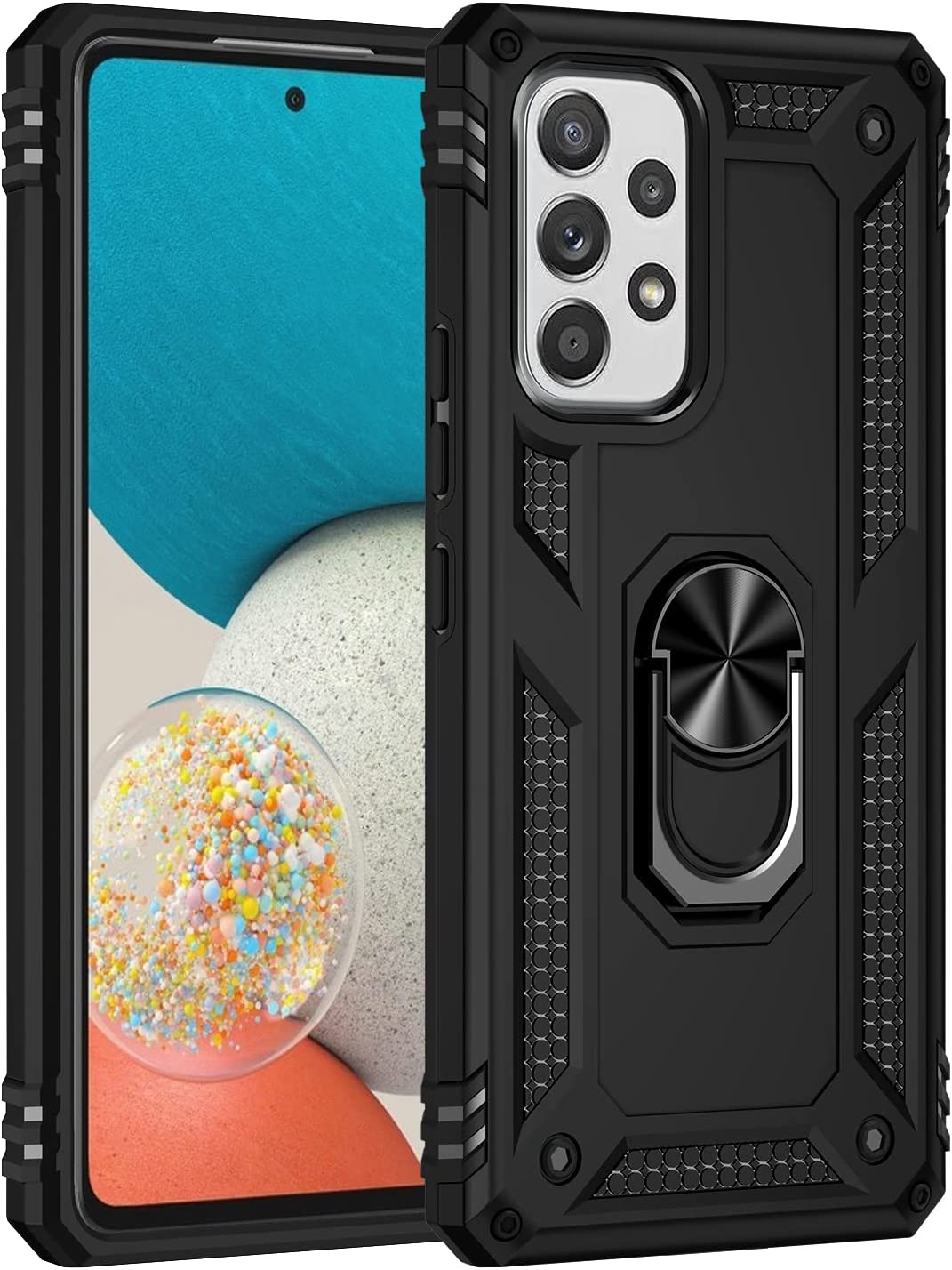 iCatchy for Samsung Galaxy A53 5G Case Ring Holder Military Grade Protective Silicone Shockproof Tough Armor Phone Cover Compatible with Samsung Galaxy A53 5G Phone Cover image 0