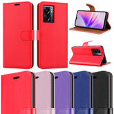 iCatchy for Oppo A77 5G Case Leather Wallet Book Flip Folio Stand View Cover with Card Slots and Kickstand for Oppo A77 5G Phone Cover image 0