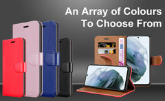 For Samsung Galaxy S21 FE Case Premium Leather Wallet Flip Card Slot Phone Cover image 3