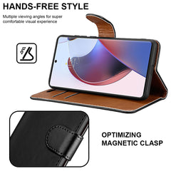 iCatchy for Motorola Edge 30 Ultra Case Leather Wallet Book Flip Folio Stand View Cover with Card Slots and Kickstand for Motorola Edge 30 Ultra Phone Cover image 3