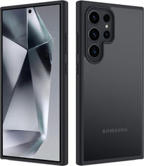 iCatchy Matte Case for Samsung Galaxy S24 Ultra Shockproof Anti-Fingerprint Enhanced Camera Lens Protection Frosted Translucent Cover Compatible with Samsung S24 Ultra (6.8') Phone image 0