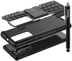 iCatchy For Huawei P40 Pro Case, Heavy Duty Hard Tough Dual Layer Hybrid Shockproof Cover compatible For Huawei P40 Pro Phone Case (Black) image 3