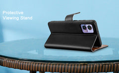 iCatchy for Motorola Edge 30 Neo Case Leather Wallet Book Flip Folio Stand View Cover with Card Slots and Kickstand for Motorola Edge 30 Neo Phone Cover image 1