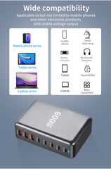 iCatchy 600W GaN Fast Charger, 140W PD 3.1 Multi-Port USB-C Desktop Charging Station, Type-C Power Adapter for iPhone 15, MacBook, Laptop, Tablet & More