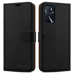 Oppo A16s Case / Oppa A54s Case Leather Wallet Book Flip Folio Stand View Cover Pouch for Oppo A16s / Oppa A54s image 0