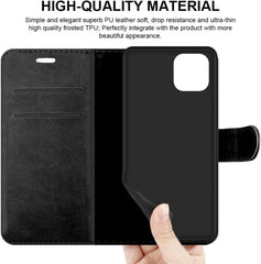 iCatchy for Samsung Galaxy A03 Case Leather Wallet Book Flip Folio Stand View Cover Magnetic Closure with Card Slots and Kickstand for Samsung Galaxy A03 Phone Cover image 2