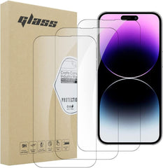 iCatchy Screen Protector Compatible with iPhone 14 Pro Max Phone High Transparency Tempered Glass Protection Film - 3 Pack image 0