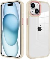 iCatchy for iPhone 15 Case 6.1-Inch, Shockproof Bumper Phone Cover, Anti-Yellowing Clear Back Compatible with iPhone 15