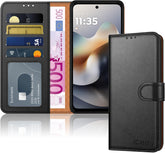 iCatchy for Motorola G56 5G Case with 4 Card Slots Leather Wallet Flip Book RFID Blocking Magnetic Closure Kickstand Shockproof Protective Phone Cover compatible with Moto G56