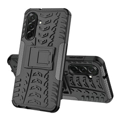 iCatchy for Samsung Galaxy A37 5G Rugged Protective Case with Kickstand and 2 Tempered Glass Screen Protectors, Shockproof Dual Layer Heavy Duty Armor Bumper Cover
