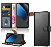 iCatchy for Google Pixel 10a Case Leather Wallet Flip Book 4 Card Slots Magnetic Closure Kickstand Shockproof RFID Blocking Protective Phone Cover for Google 10a