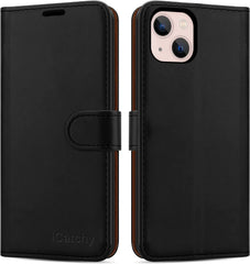 iCatchy for iPhone 14 Max Case Leather Wallet Book Stand view Magnetic Protect Flip Cover Compatible with for iPhone 14 Max image 0